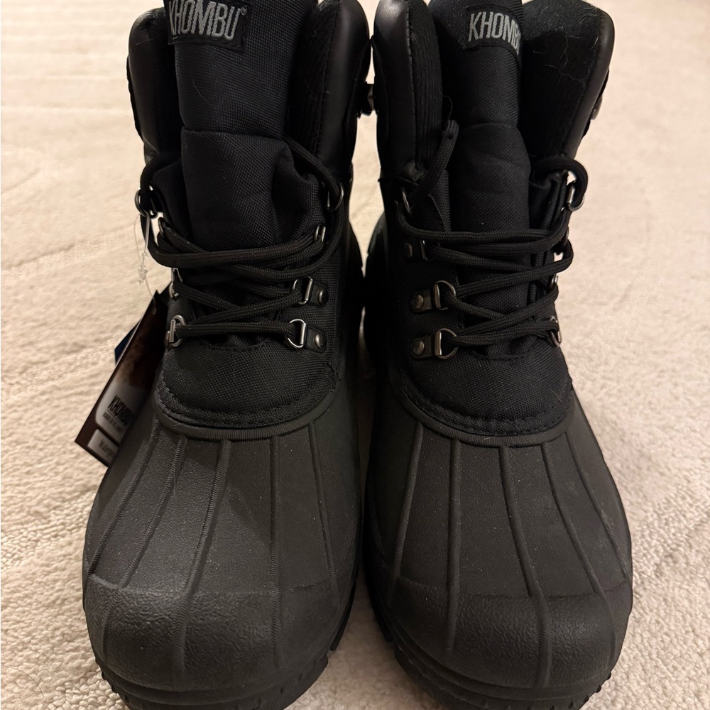 Khombu Charcoal Insulated Boots